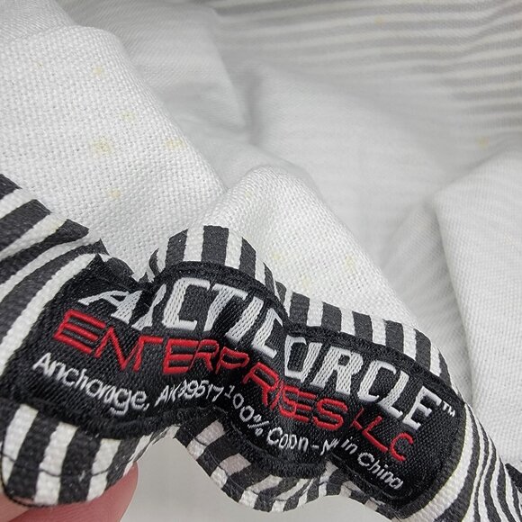 NWT Alaska Headgear Arctic Express Train Conductor Striped Stretch Cap Hat NEW - Picture 8 of 8